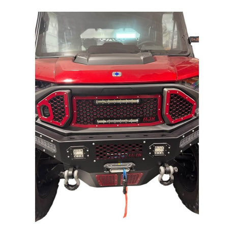 Photo of Polaris Ranger 1500XD Grill With Lights by AJK Offroad - Premium for UTVs / Side by Sides