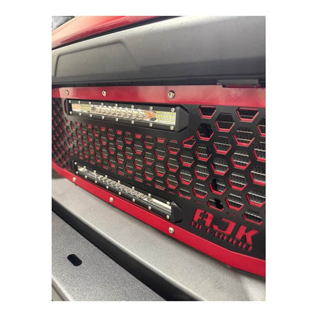 Photo of Polaris Ranger 1500XD Grill With Lights by AJK Offroad - Premium for UTVs / Side by Sides