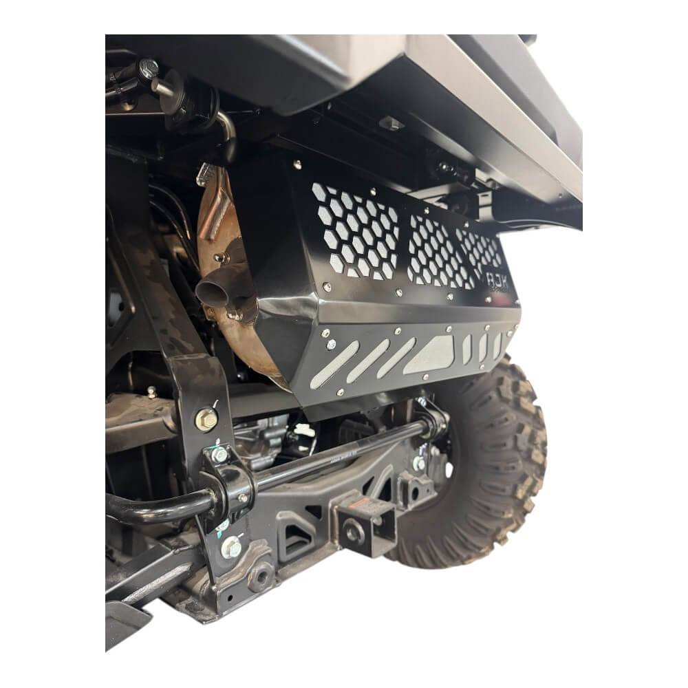 Photo of CF Moto UForce U10 Exhaust Cover by AJK Offroad - Premium for UTVs / Side by Sides