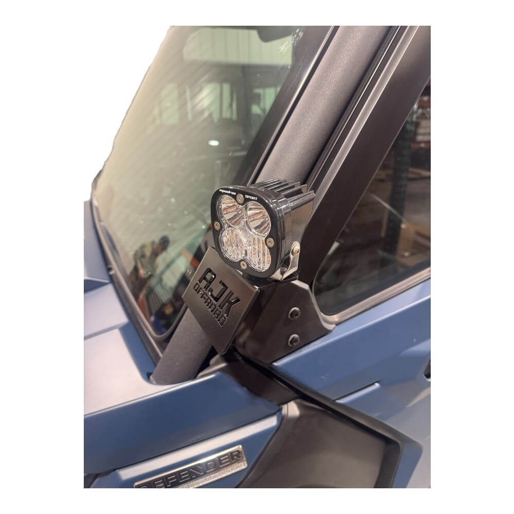 Photo of Can-Am Defender HD10 A Pillar Light Mount by AJK Offroad - Premium for UTVs / Side by Sides