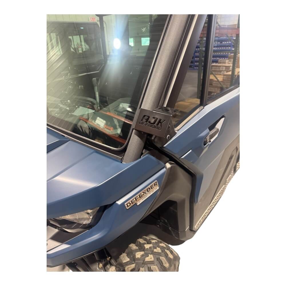 Photo of Can-Am Defender HD10 A Pillar Light Mount by AJK Offroad - Premium for UTVs / Side by Sides