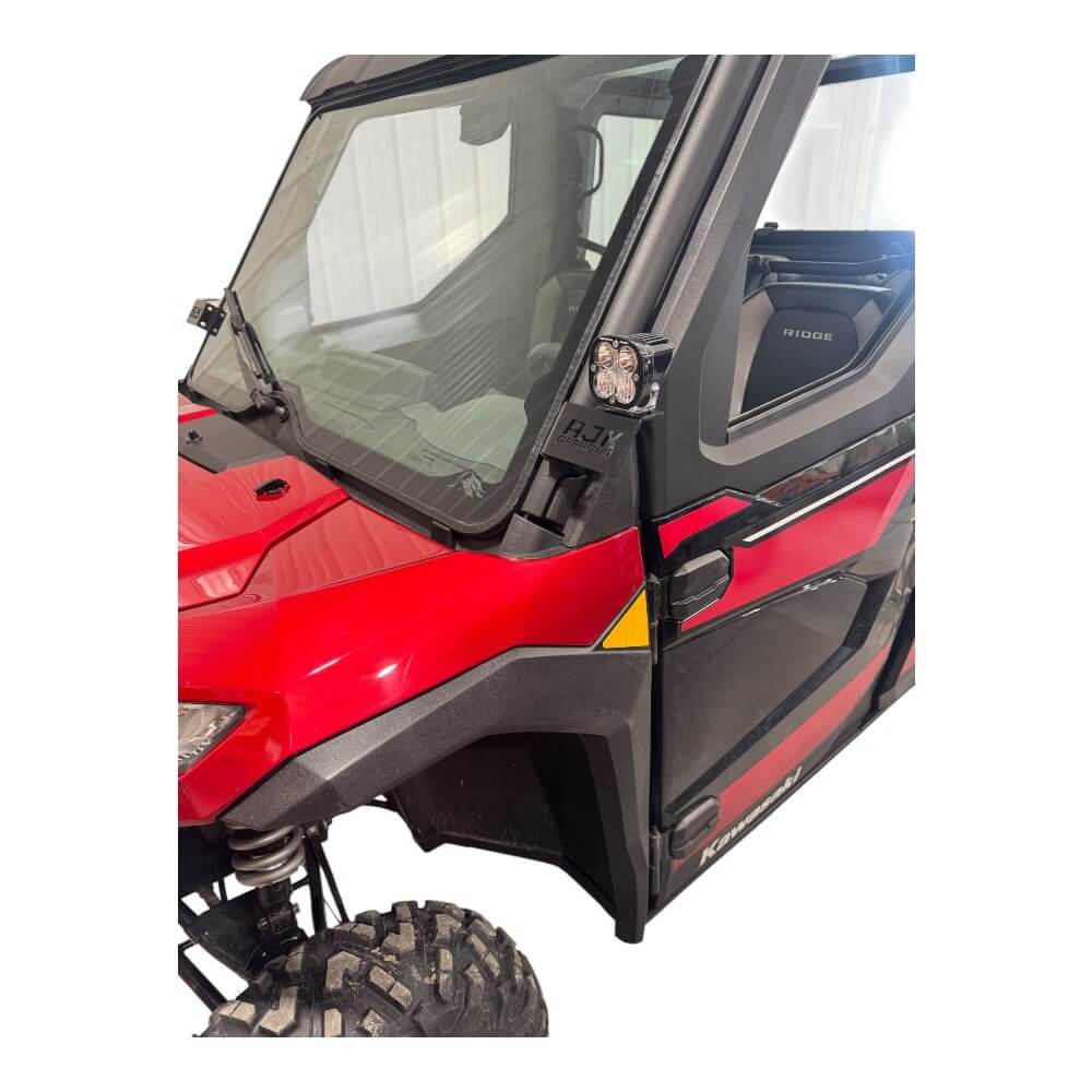 Kawasaki Ridge A Pillar Light Mount - Secure Light Attachment + In-Line Design (2023)