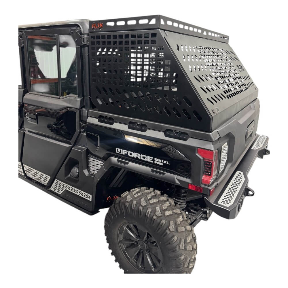 Photo of CF Moto UForce U10 Tall Bed Rack with Enclosure by AJK Offroad - Premium for UTVs / Side by Sides
