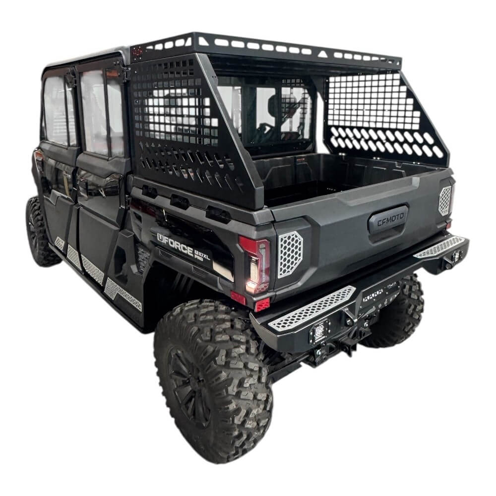 Photo of CF Moto UForce U10 Tall Bed Rack with Enclosure by AJK Offroad - Premium for UTVs / Side by Sides