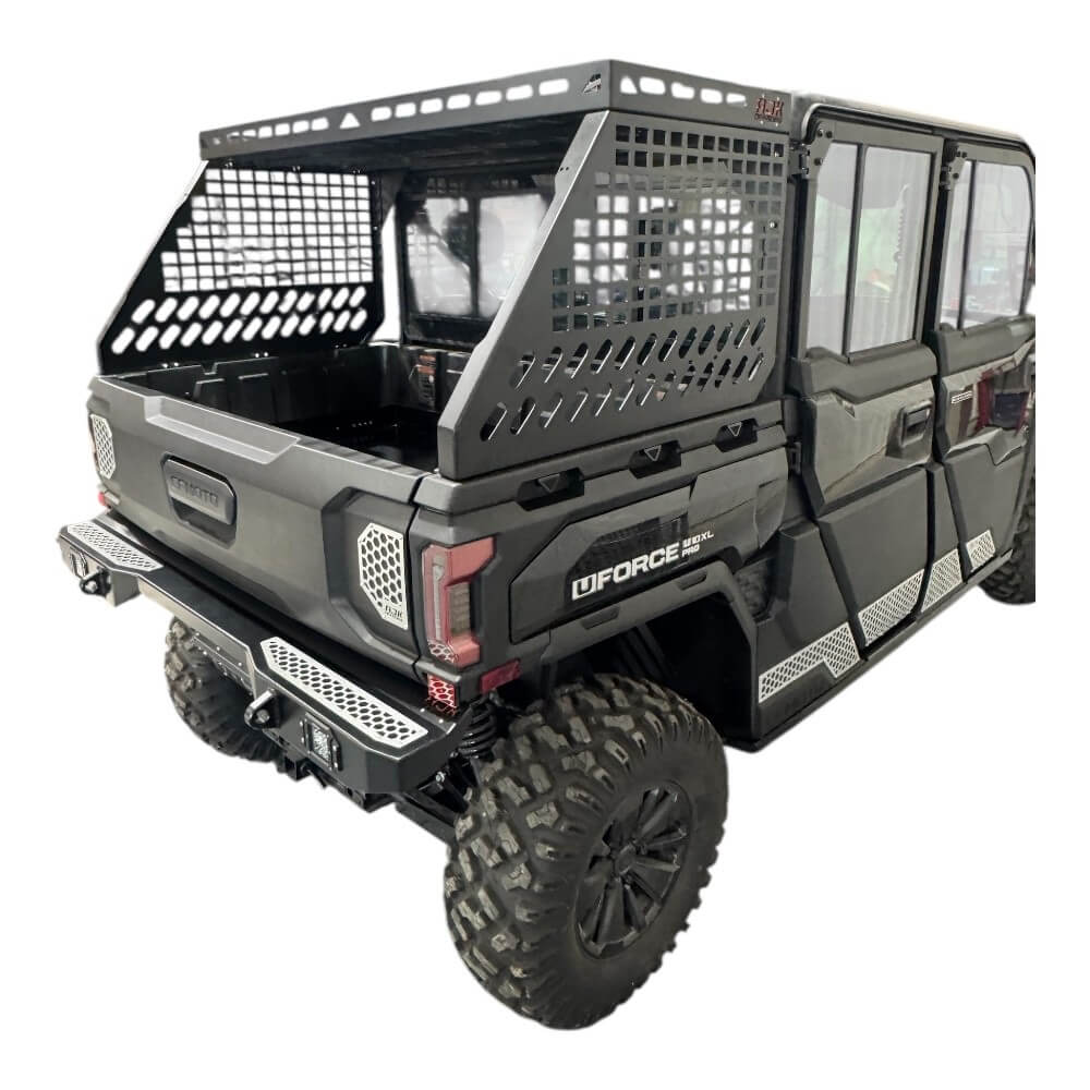 CF Moto UForce U10 Tall Bed Rack with Enclosure - Maximize Storage + Utility