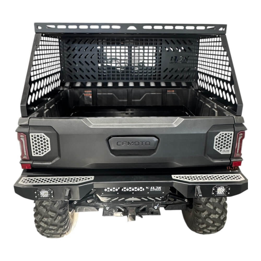 Photo of CF Moto UForce U10 Tall Bed Rack with Enclosure by AJK Offroad - Premium for UTVs / Side by Sides