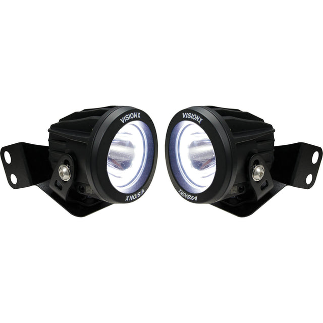 Photo of 2008-2019 Polaris RZR A-Pillar Optimus Mounts (with 2 XIL-OPRH115 Lights) by Vision X Off-Road - Premium Vehicle Specific Kit for UTVs / Side by Sides