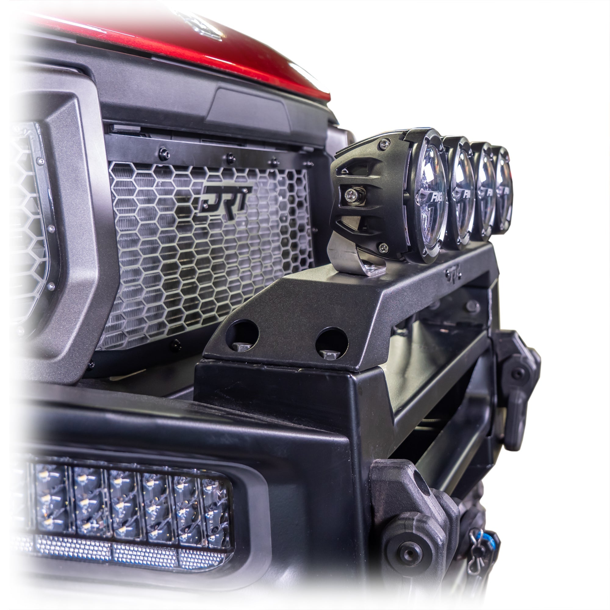 Photo of DRT Polaris Ranger XD 1500 2024+ Front Bumper Light Bracket Kit by DRT Motorsports - Premium for UTVs / Side by Sides