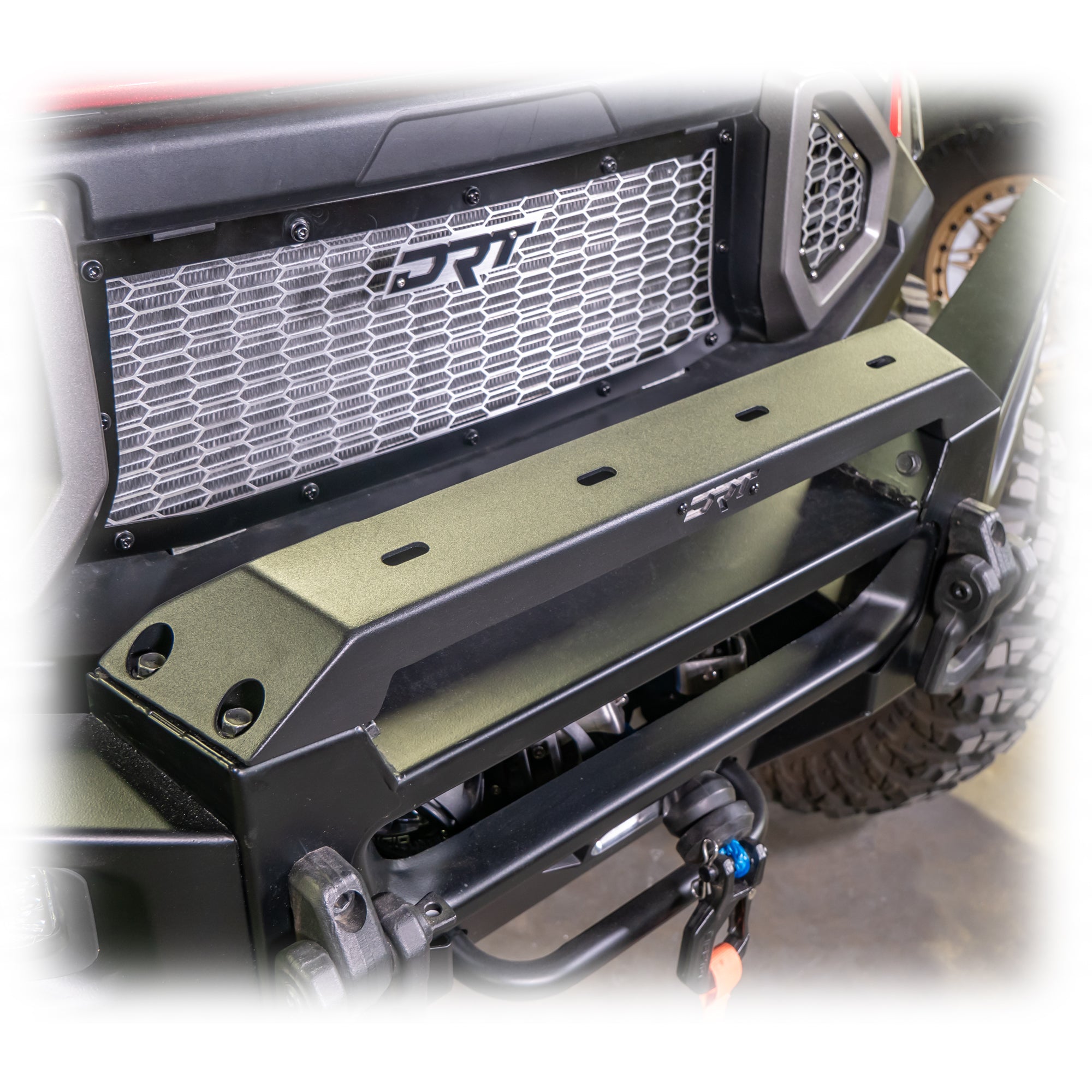 Photo of DRT Polaris Ranger XD 1500 2024+ Front Bumper Light Bracket Kit by DRT Motorsports - Premium for UTVs / Side by Sides