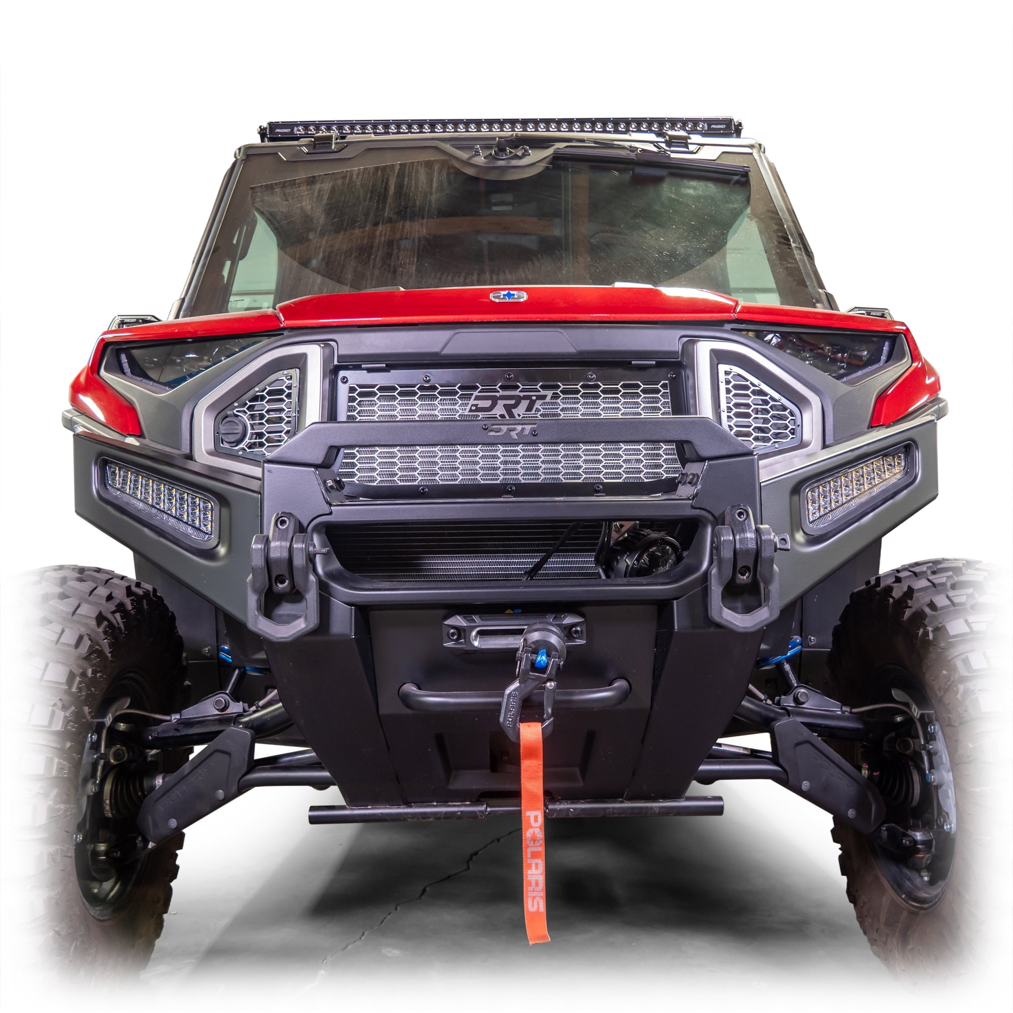 Photo of DRT Polaris Ranger XD 1500 2024+ Front Bumper Light Bracket Kit by DRT Motorsports - Premium for UTVs / Side by Sides