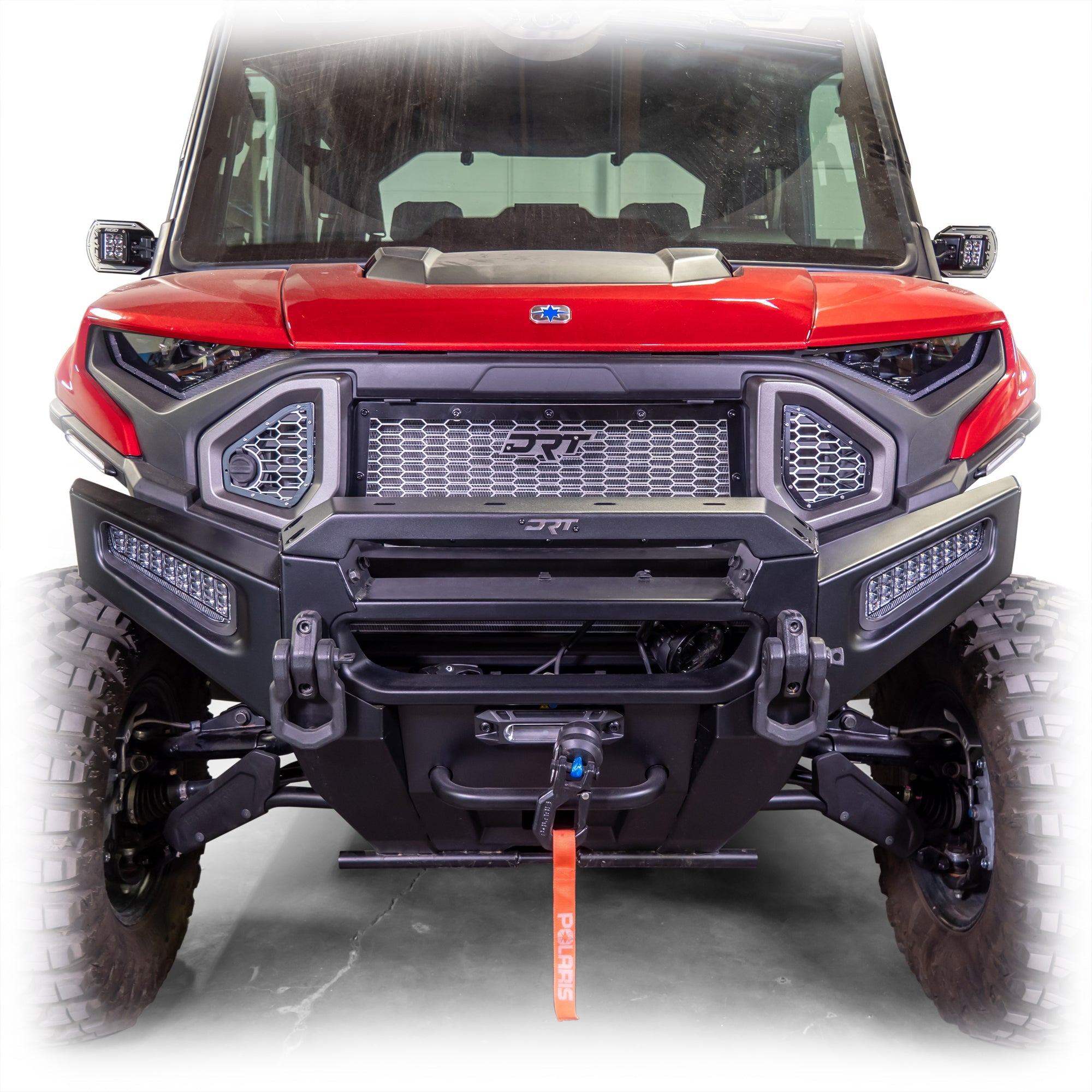 Photo of DRT Polaris Ranger XD 1500 2024+ Front Bumper Light Bracket Kit by DRT Motorsports - Premium for UTVs / Side by Sides