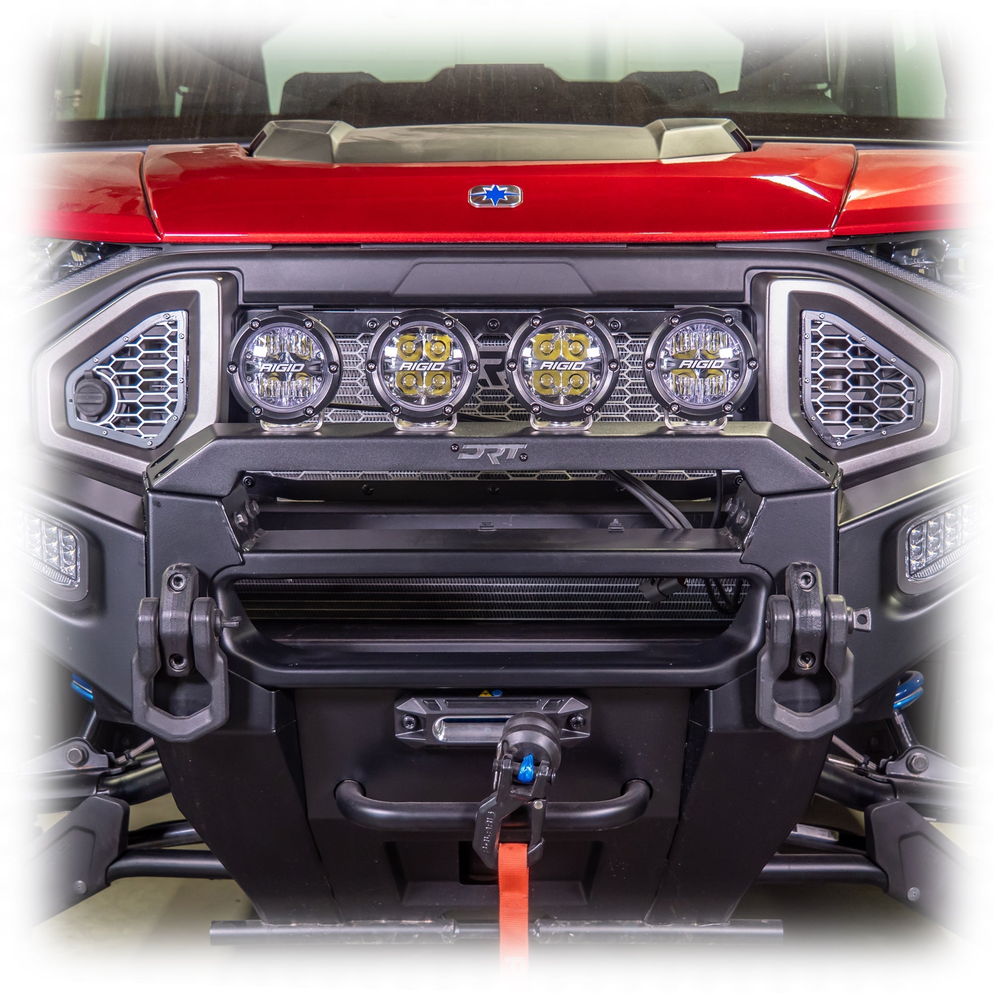 Photo of DRT Polaris Ranger XD 1500 2024+ Front Bumper Light Bracket Kit by DRT Motorsports - Premium for UTVs / Side by Sides