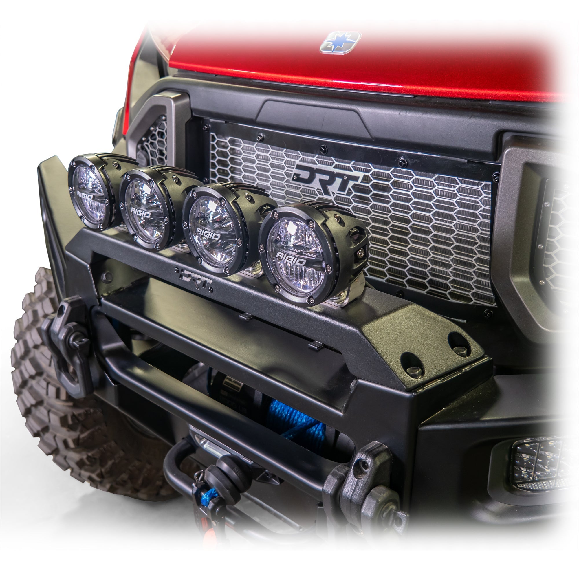 Photo of DRT Polaris Ranger XD 1500 2024+ Front Bumper Light Bracket Kit by DRT Motorsports - Premium for UTVs / Side by Sides