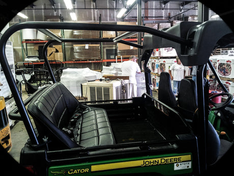 Photo of John Deere Gator 825I Backseat and Roll Cage Kit (2013-2024) by UTV Mountain Accessories - Premium Backseat and Roll Cage for UTVs / Side by Sides
