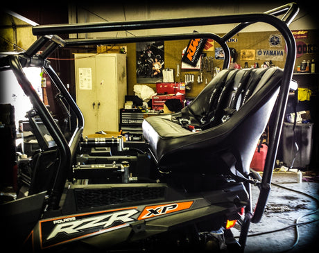 Photo of RZR 1000 Backseat and Roll Cage Kit (2014-2023) by UTV Mountain Accessories - Premium Backseat and Roll Cage for UTVs / Side by Sides