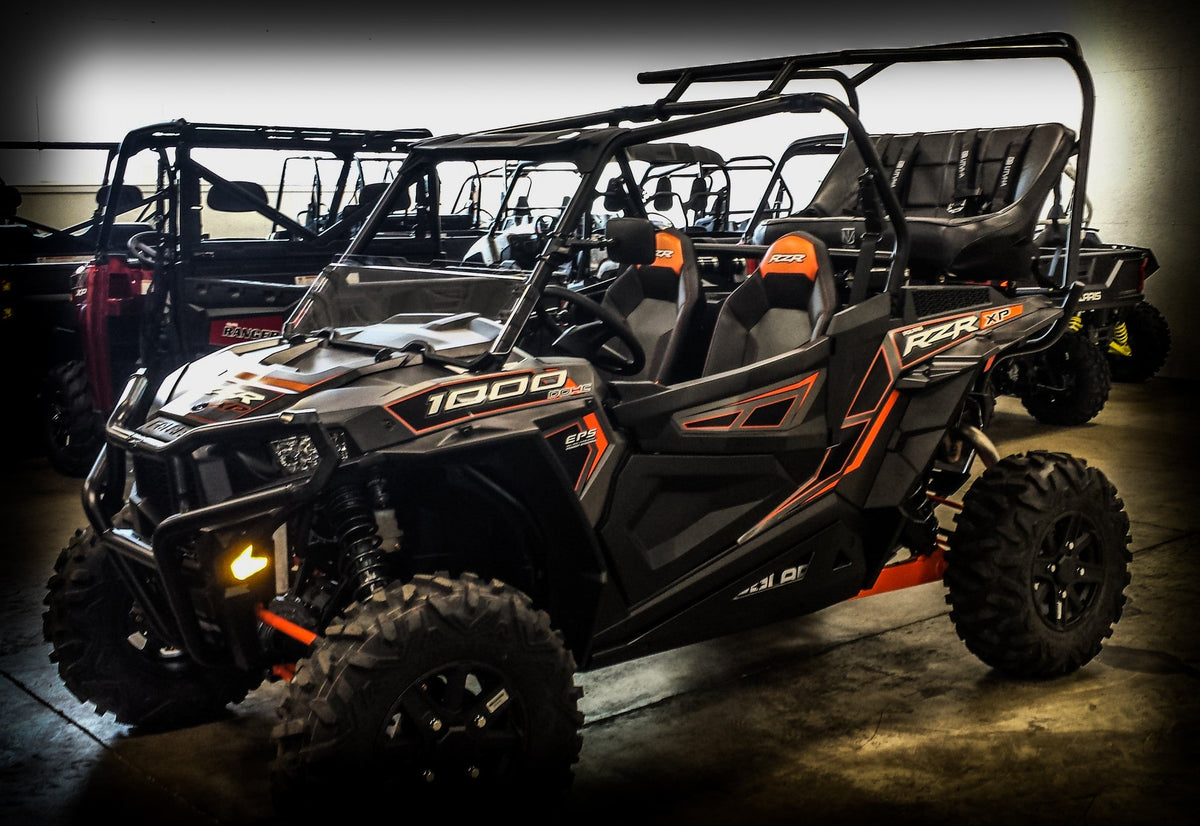 Photo of RZR 1000 Backseat and Roll Cage Kit (2014-2023) by UTV Mountain Accessories - Premium Roll Cages for UTVs / Side by Sides