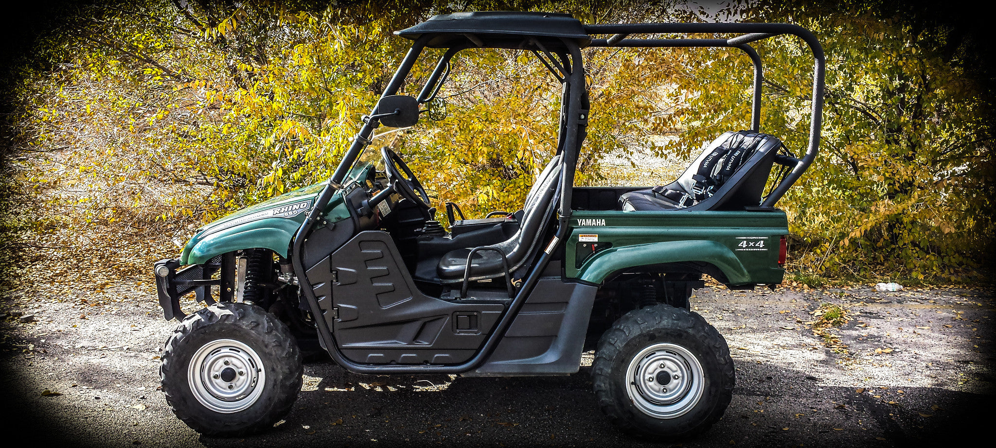 Photo of Yamaha Rhino Backseat and Roll Cage Kit (2004-2013) by UTV Mountain Accessories - Premium Roll Cages for UTVs / Side by Sides