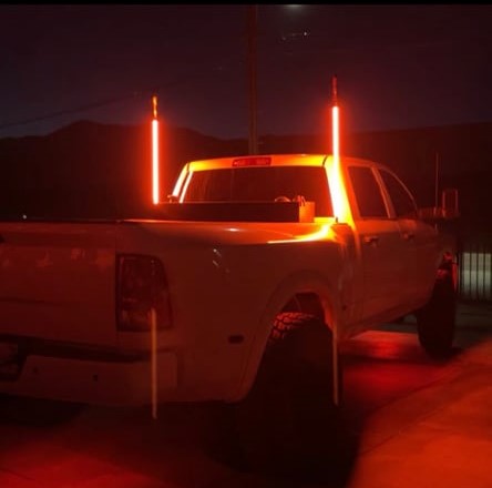 Hyper Color LED Whips – Whip Only - Bright Colors + Eye-Catching Visibility (2023)