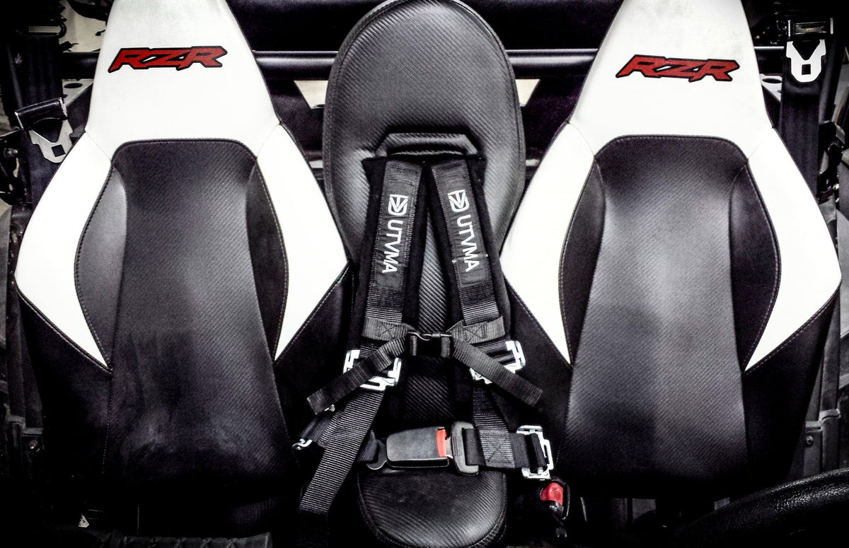 Photo of RZR 4 900 Bump Seat Set (2015-2024) (Front and Rear) by UTV Mountain Accessories - Premium Bump Seats for UTVs / Side by Sides