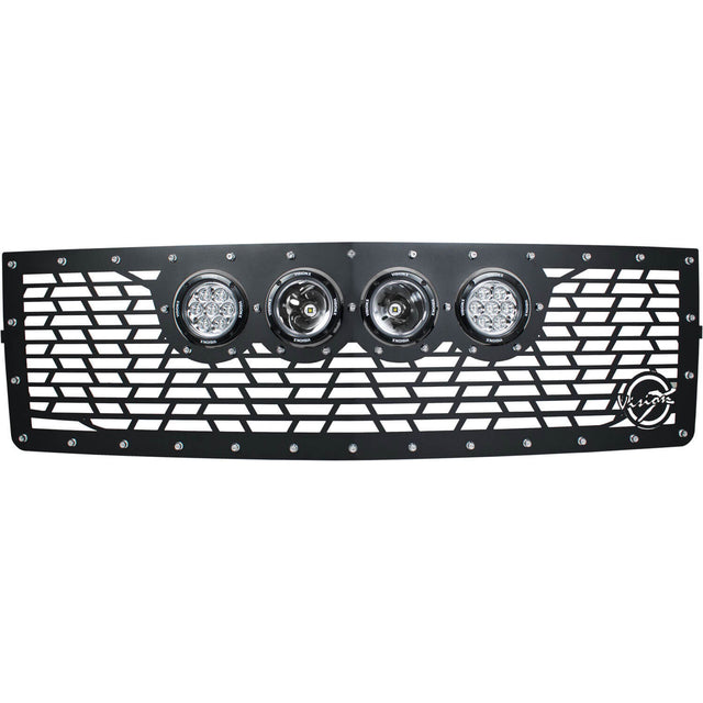 Photo of 2014-2015 Chevy Silverado 1500 Z71 Grille Fits (4) 4.7" CG2 Light Cannons by Vision X Off-Road - Premium Vehicle Specific Kit for UTVs / Side by Sides