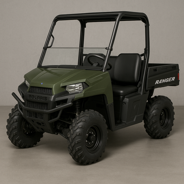 Photo of TK00188 2003-2009 POLARIS RANGER CREW TILTING UTV WINDSHIELD - STANDARD 3/16" - FOR FACTORY HARD TOP by TerraRider UTV Windshields & Accessories - Premium for UTVs / Side by Sides