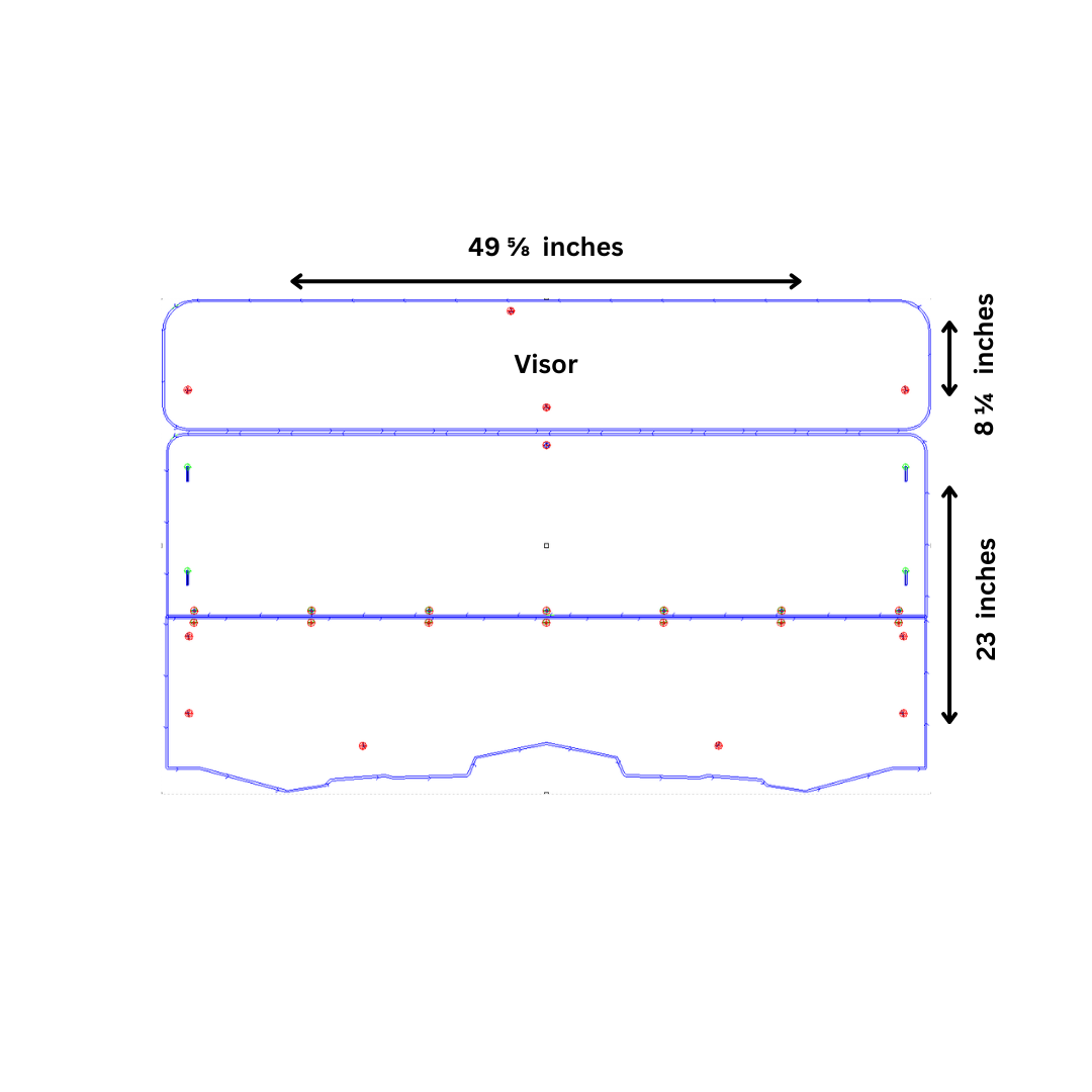 Photo of CFMOTO UFORCE 500/800 TILTING UTV WINDSHIELD WITH TINTED VISOR - FOR FACTORY HARD TOP (TK00138, TK00315 & TK00555) by TerraRider UTV Windshields & Accessories - Premium for UTVs / Side by Sides