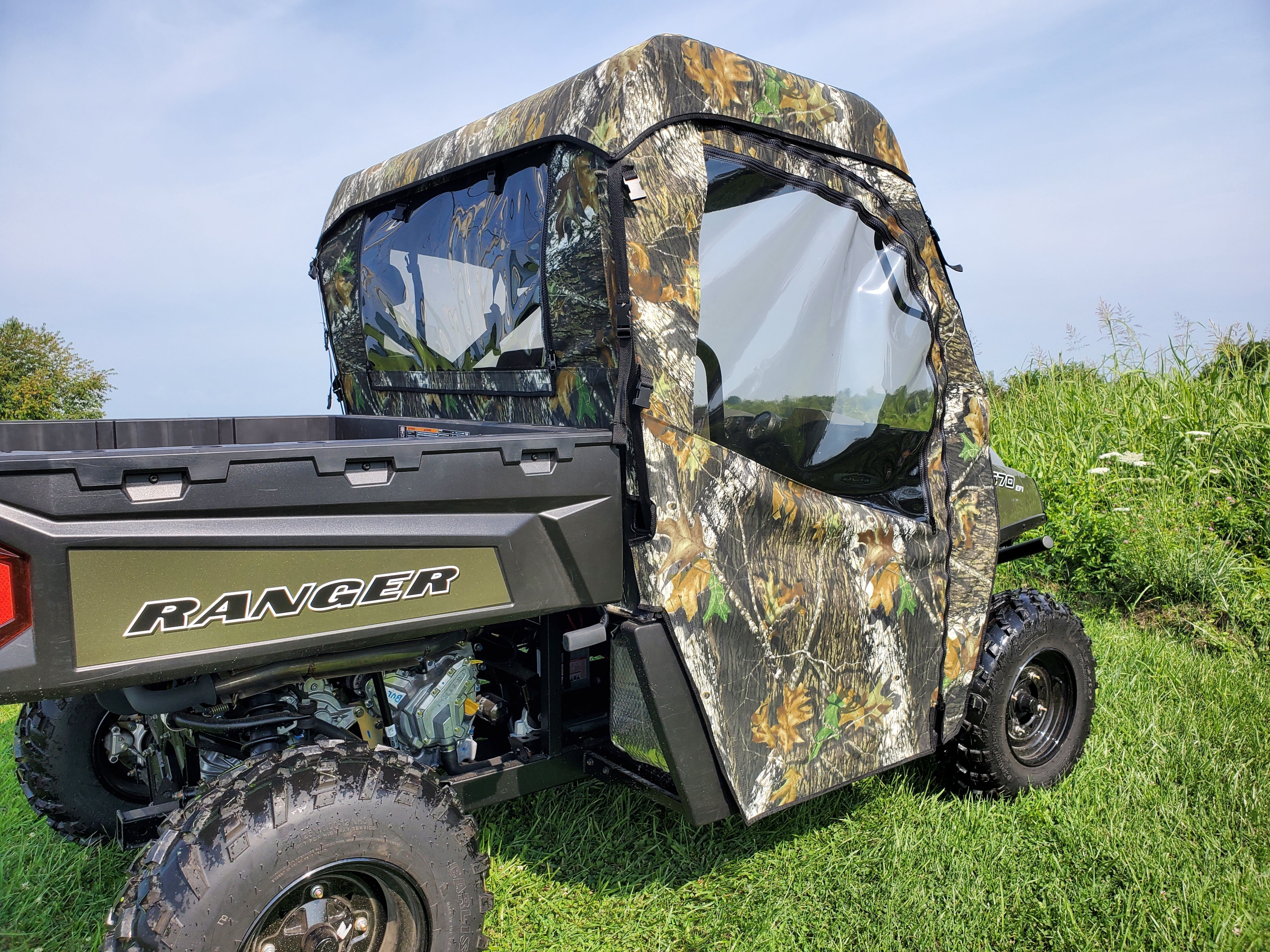 Photo of Polaris Ranger Full-Size 570 3-Passenger - Full Cab Enclosure for Hard Windshield by 3 Star UTV - Premium Enclosures for UTVs / Side by Sides