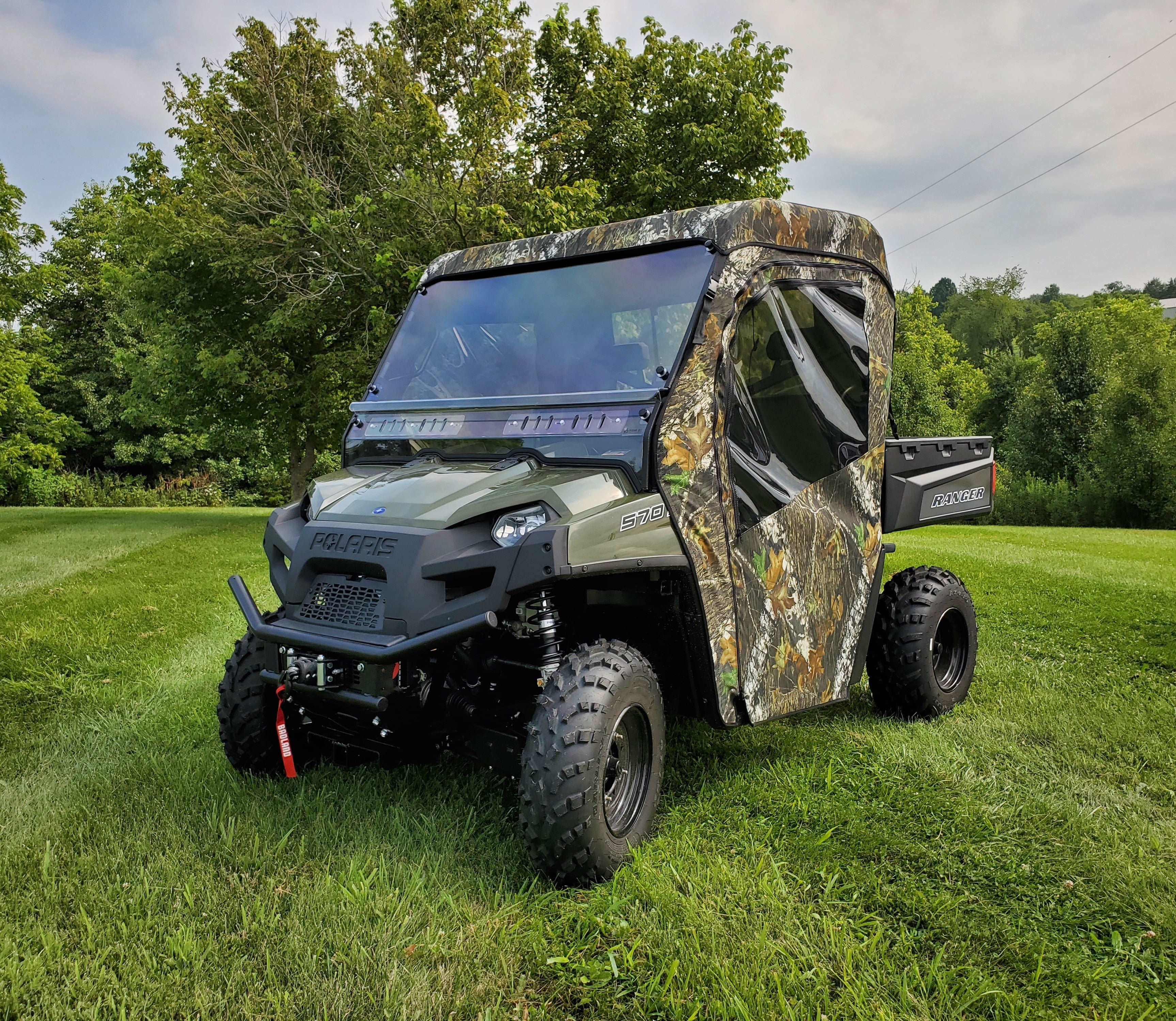 Photo of Polaris Ranger Full-Size 570 3-Passenger - Full Cab Enclosure for Hard Windshield by 3 Star UTV - Premium Enclosures for UTVs / Side by Sides
