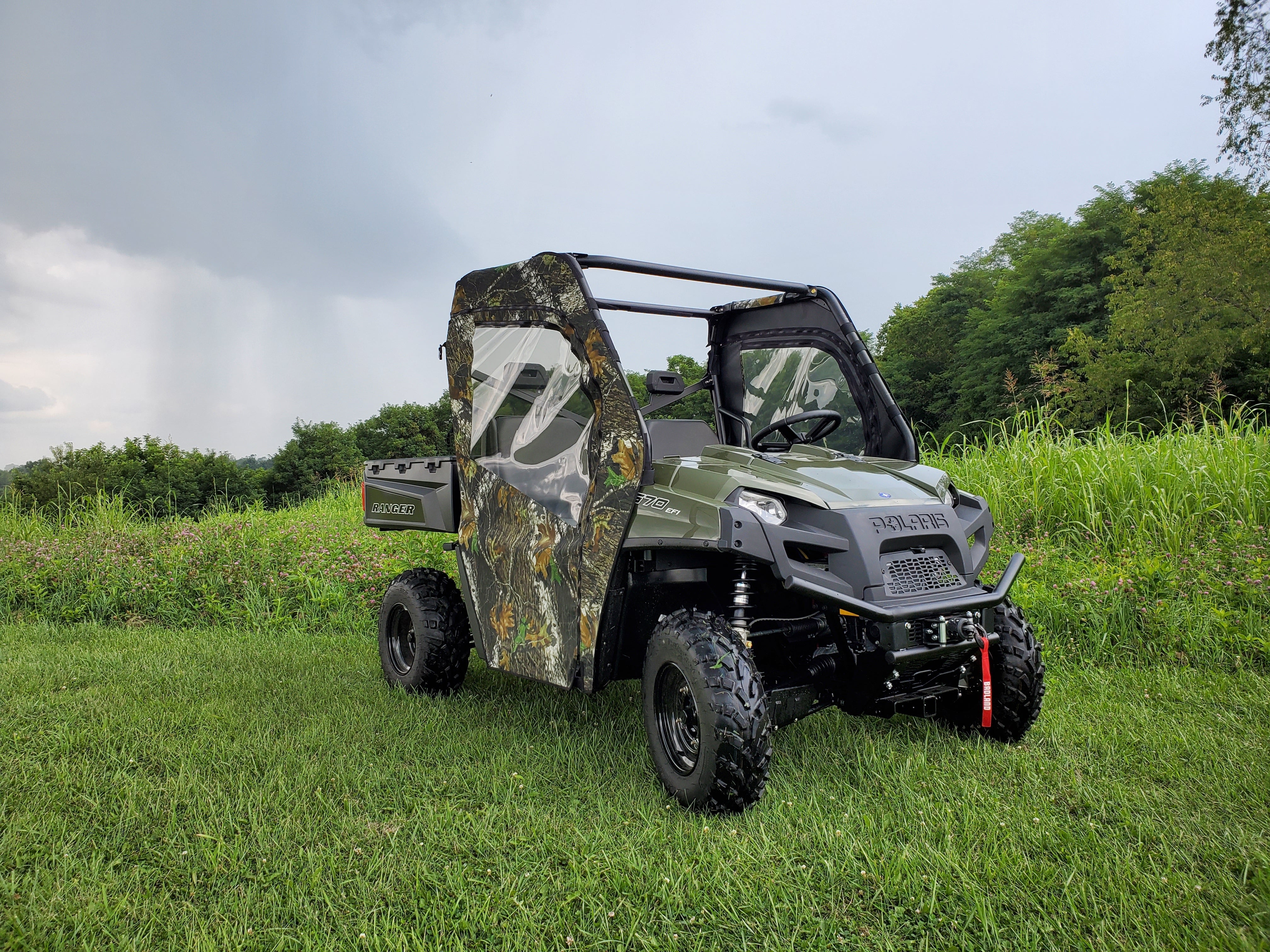 Photo of Polaris Ranger Full-Size 570 3-Passenger - Soft Doors by 3 Star UTV - Premium Enclosures for UTVs / Side by Sides