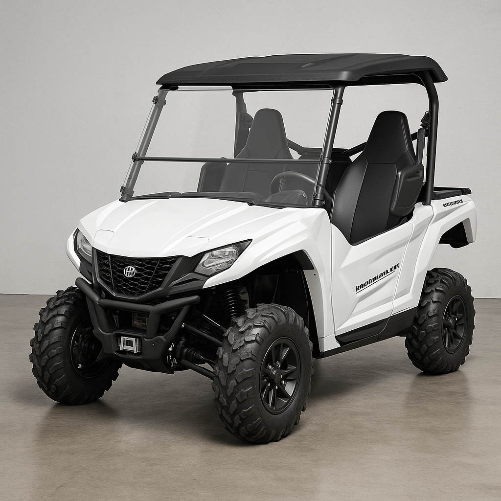 Photo of TK00284 YAMAHA WOLVERINE TILTING UTV WINDSHIELD - SCRATCH RESISTANT 3/16” - FOR FACTORY HARD TOP by TerraRider UTV Windshields & Accessories - Premium for UTVs / Side by Sides