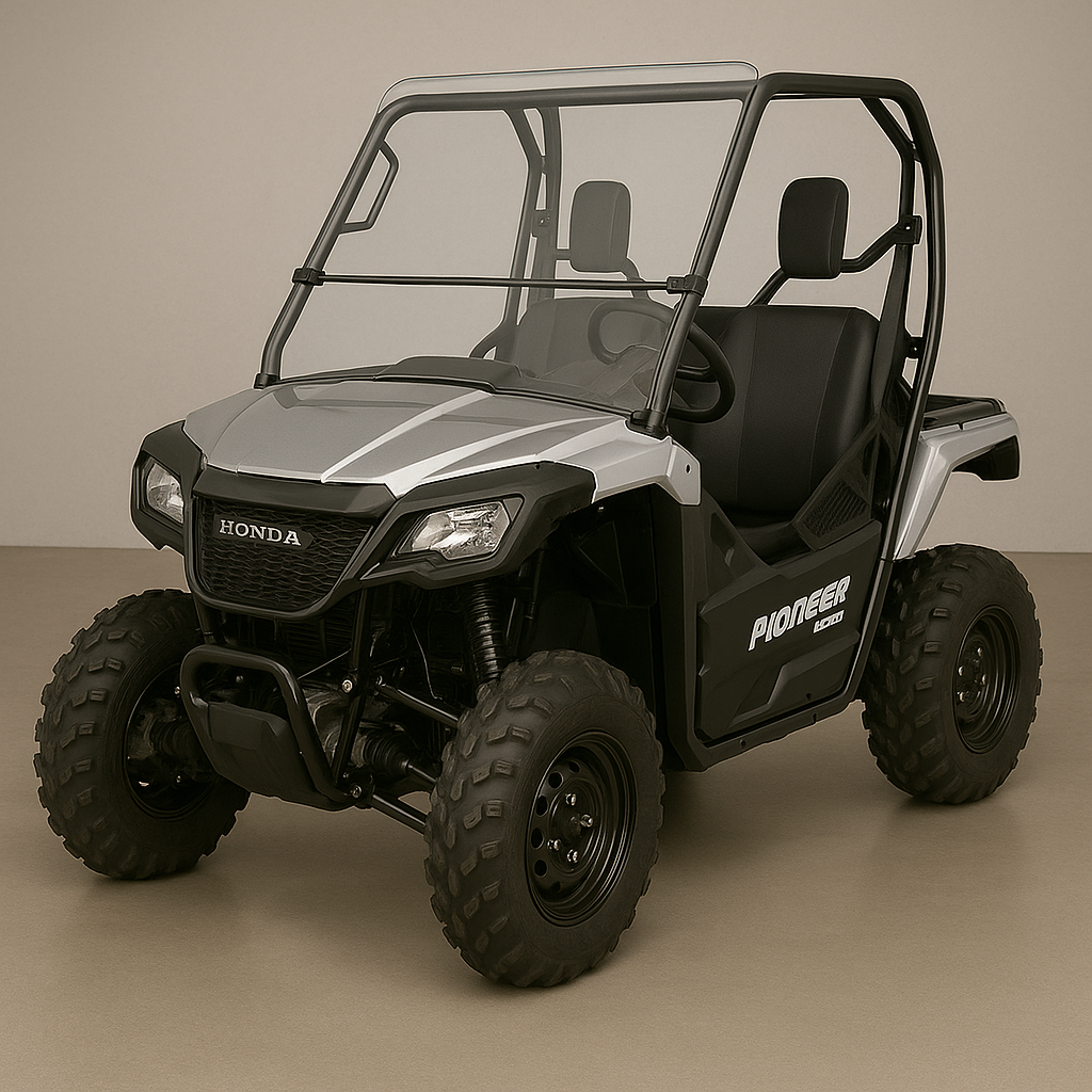 Photo of 2014-2016 HONDA PIONEER 500 TILTING UTV WINDSHIELD - FOR SOFT OR NO TOP (TK00147, TK00296 & TK00602) by TerraRider UTV Windshields & Accessories - Premium for UTVs / Side by Sides