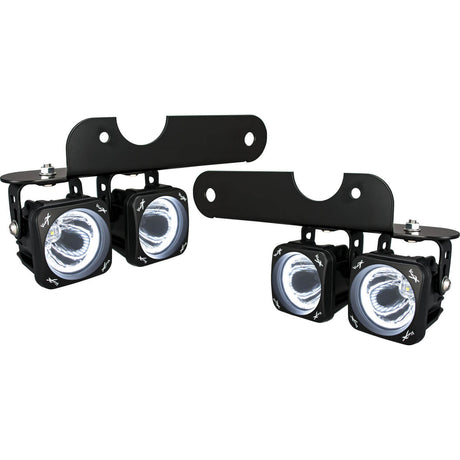 Photo of 2017-2020 Ford F-150 Raptor LED Halo Fog Light Kit With Optimus Halo Lights by Vision X Off-Road - Premium Vehicle Specific Kit for UTVs / Side by Sides