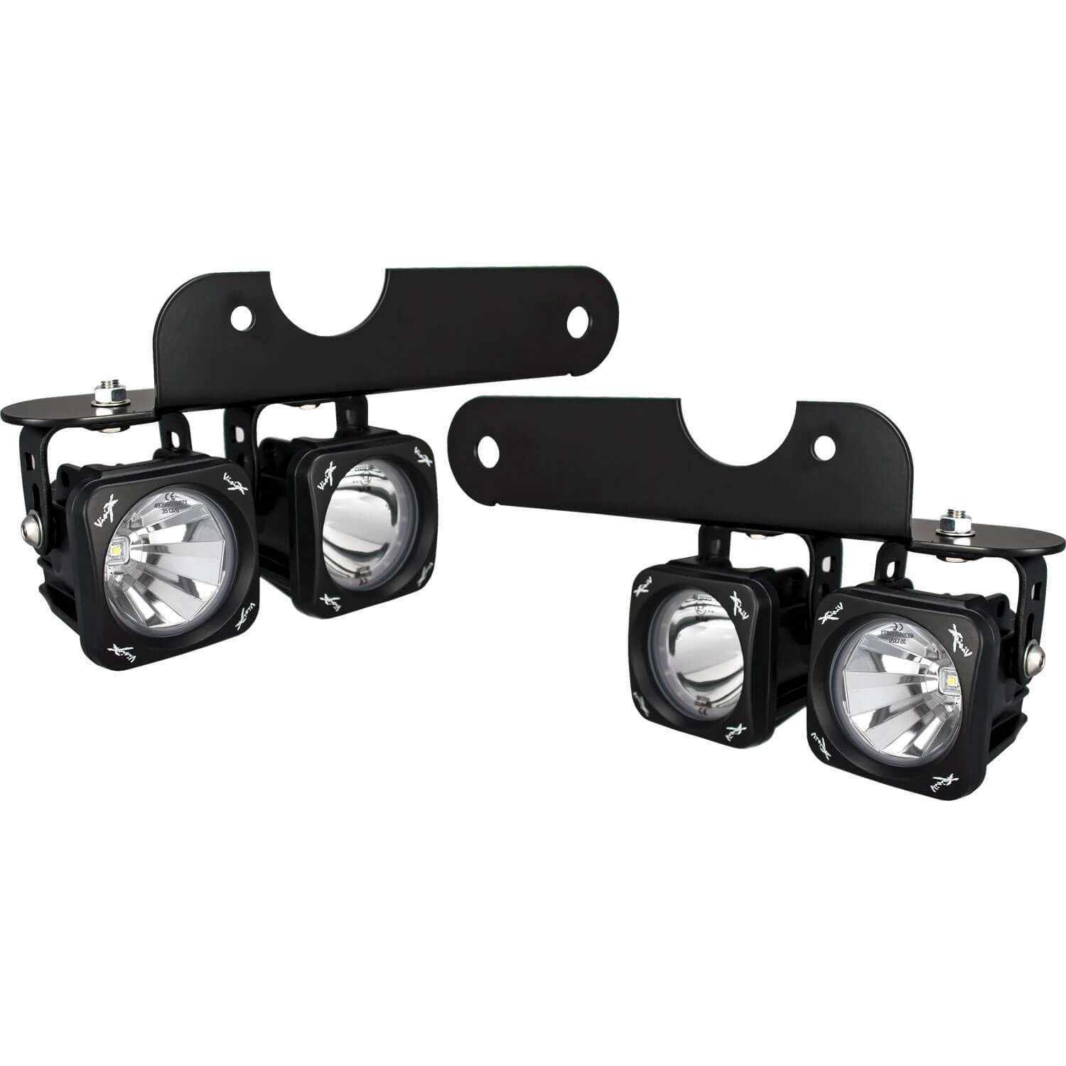 Photo of 2017-2020 Ford Raptor LED Halo Fog Light Kit (Mixed Beam Optimus Lights) by Vision X Off-Road - Premium Vehicle Specific Kit for UTVs / Side by Sides