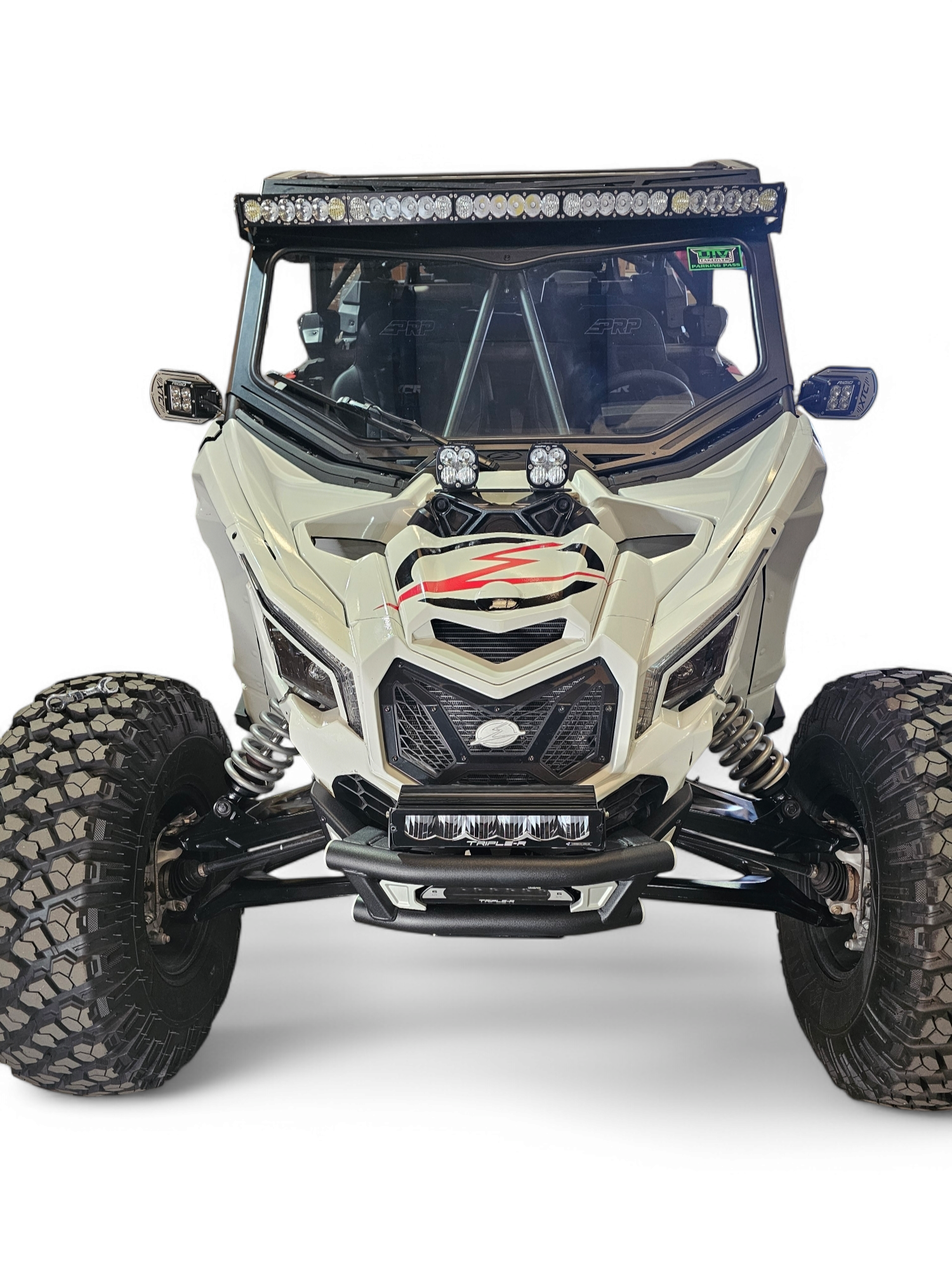 Photo of 2017 + Can-Am X3 Maverick Amp Front Bumper by Elektric Offroad - Premium 2017+ Can Am X3 Maverick Volt Front Winch Bumper for UTVs / Side by Sides