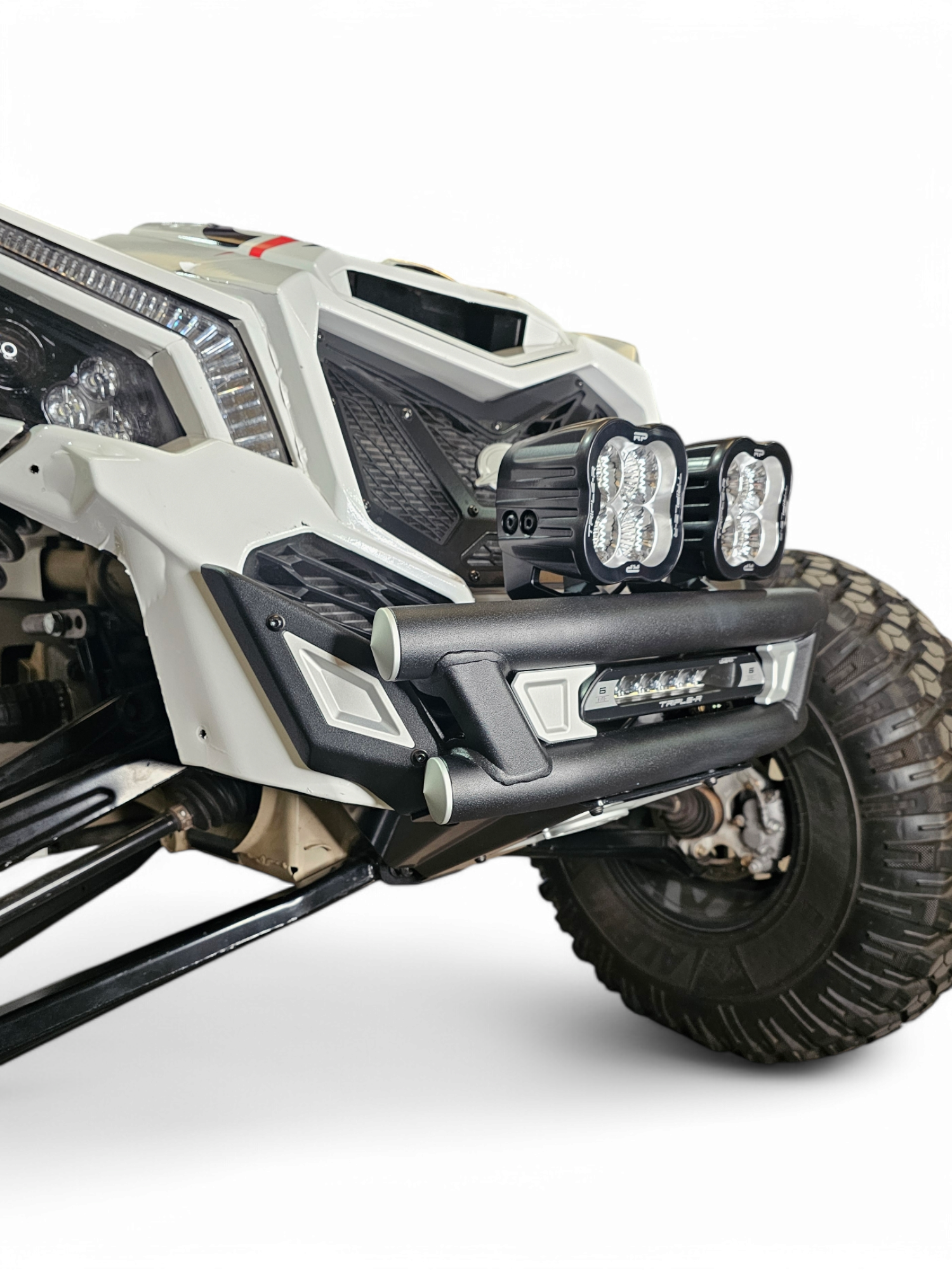 Photo of 2017 + Can-Am X3 Maverick Amp Front Bumper by Elektric Offroad - Premium 2017+ Can Am X3 Maverick Volt Front Winch Bumper for UTVs / Side by Sides