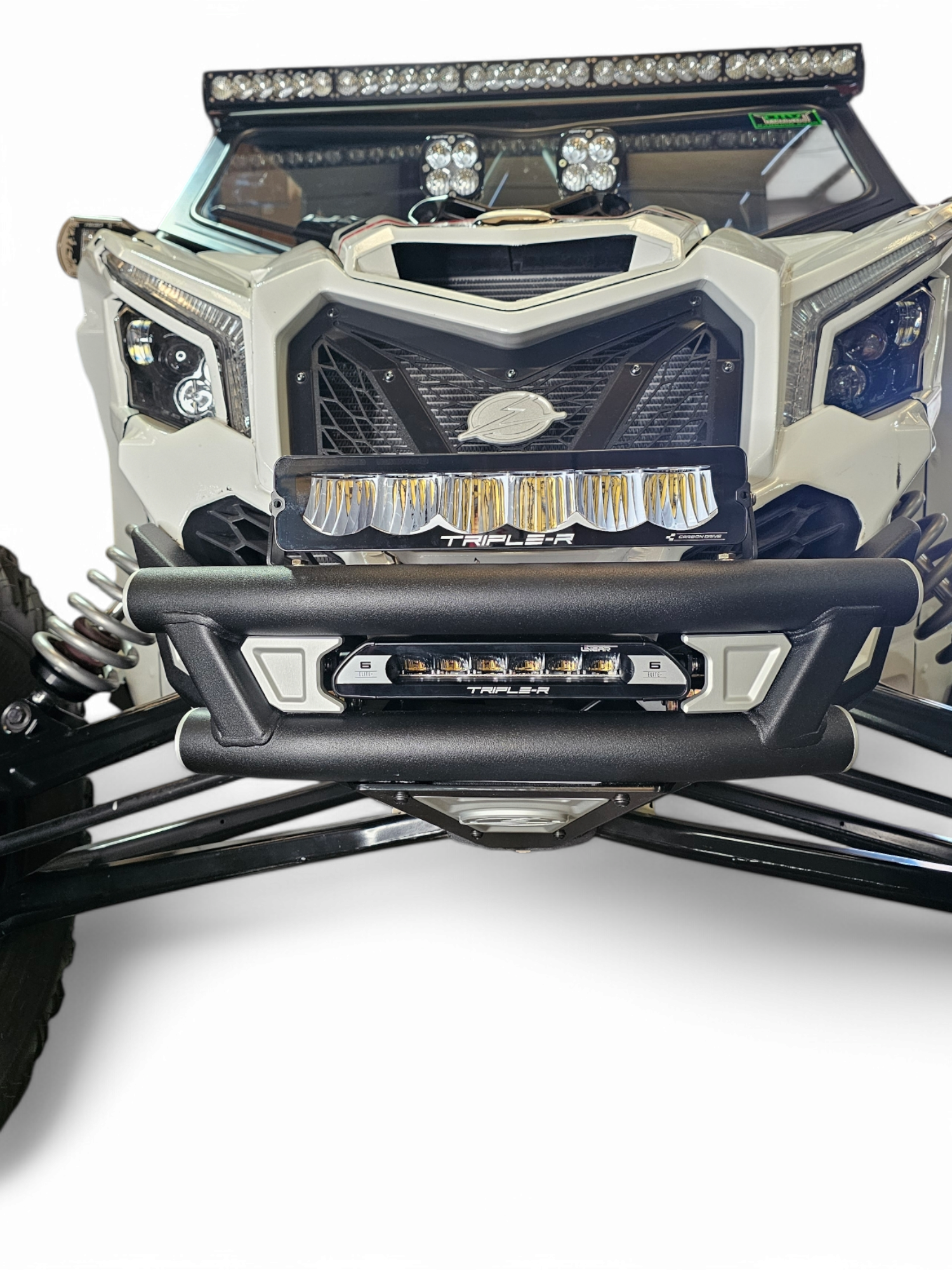 Photo of 2017 + Can-Am X3 Maverick Amp Front Bumper by Elektric Offroad - Premium 2017+ Can Am X3 Maverick Volt Front Winch Bumper for UTVs / Side by Sides