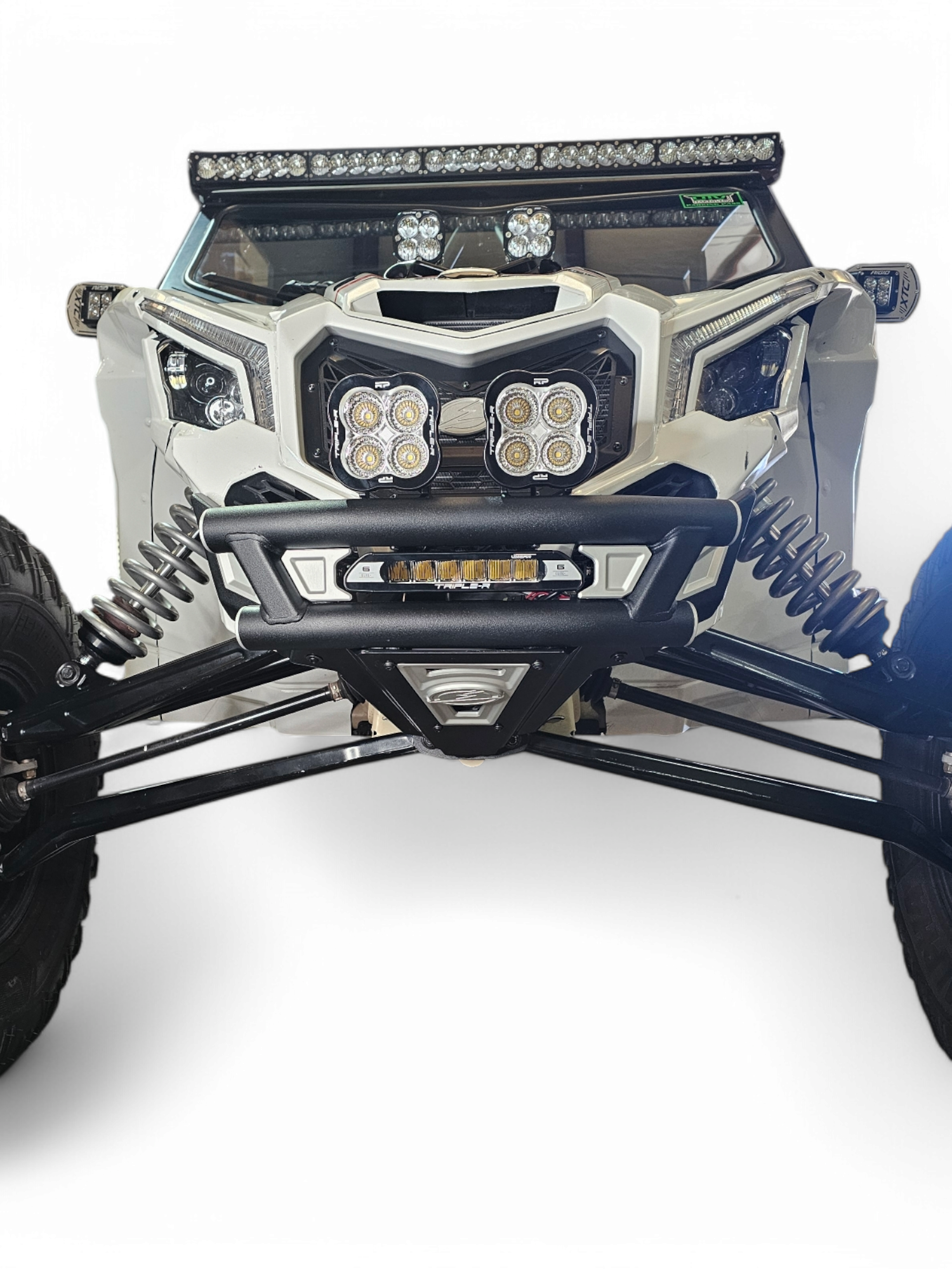 Photo of 2017 + Can-Am X3 Maverick Amp Front Bumper by Elektric Offroad - Premium 2017+ Can Am X3 Maverick Volt Front Winch Bumper for UTVs / Side by Sides