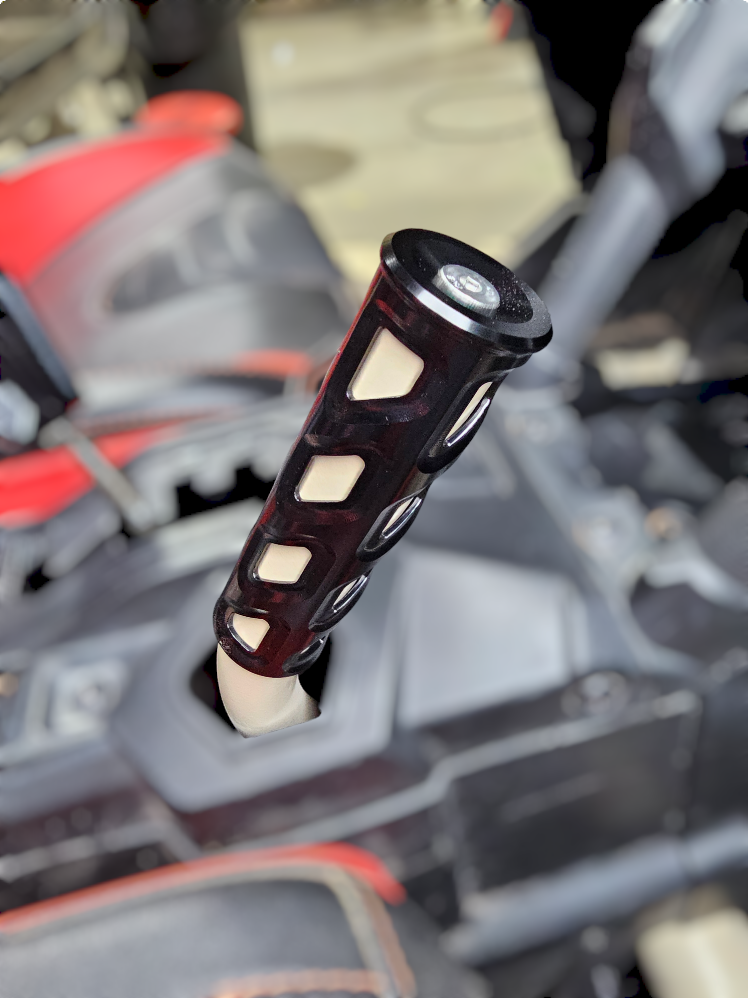 Photo of 2017 to Current Can-Am X3 Maverick EOD Grab Handle Anodized Black Finish by Elektric Offroad - Premium 2017+ Can Am X3 Maverick Volt Storage Box for UTVs / Side by Sides