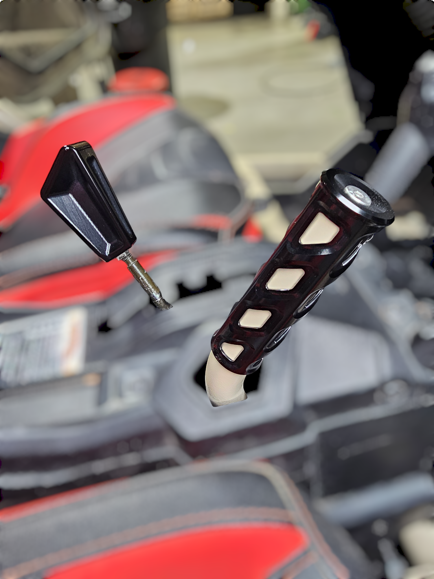 Photo of 2017 to Current Can-Am X3 Maverick EOD Grab Handle Anodized Black Finish by Elektric Offroad - Premium 2017+ Can Am X3 Maverick Volt Storage Box for UTVs / Side by Sides