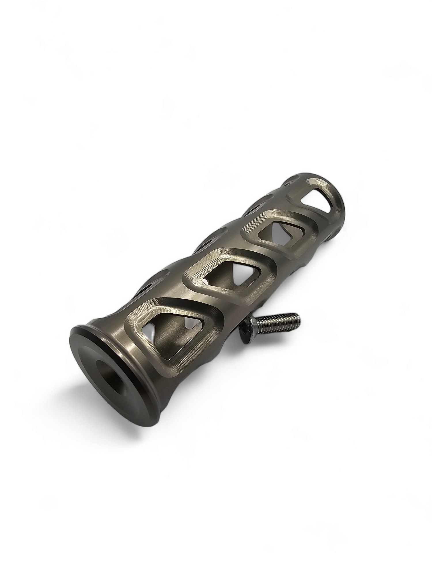Photo of 2017 to Current Can-Am X3 Maverick EOD Grab Handle Anodized Gun Metal Finish by Elektric Offroad - Premium 2017+ Can Am X3 Maverick EOD Radius Rod Plate with Tow Hook Gun Metal for UTVs / Side by Sides