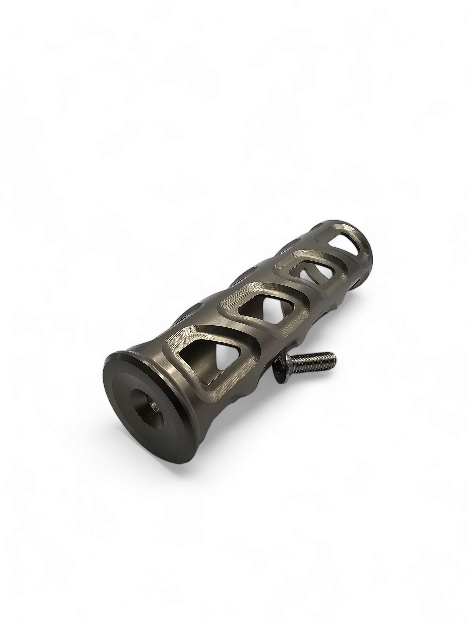 Photo of 2017 to Current Can-Am X3 Maverick EOD Grab Handle Anodized Gun Metal Finish by Elektric Offroad - Premium 2017+ Can Am X3 Maverick EOD Radius Rod Plate with Tow Hook Gun Metal for UTVs / Side by Sides