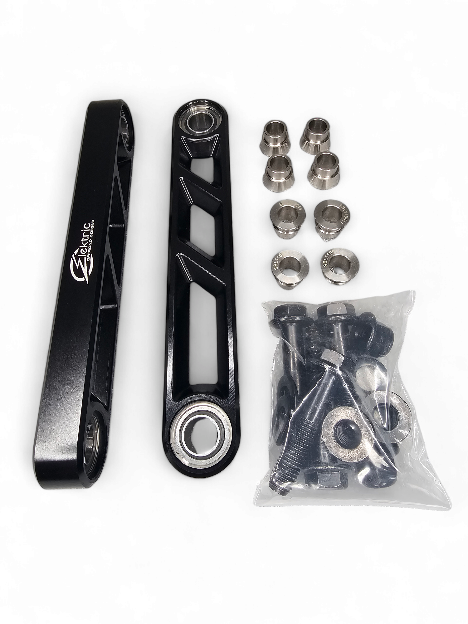 Photo of EOD 2017 to Current Can Am X3 Maverick Volt Rear Sway Bar Links with Black Finish by Elektric Offroad - Premium 2017+ Can Am X3 Maverick Volt Front Winch Bumper for UTVs / Side by Sides