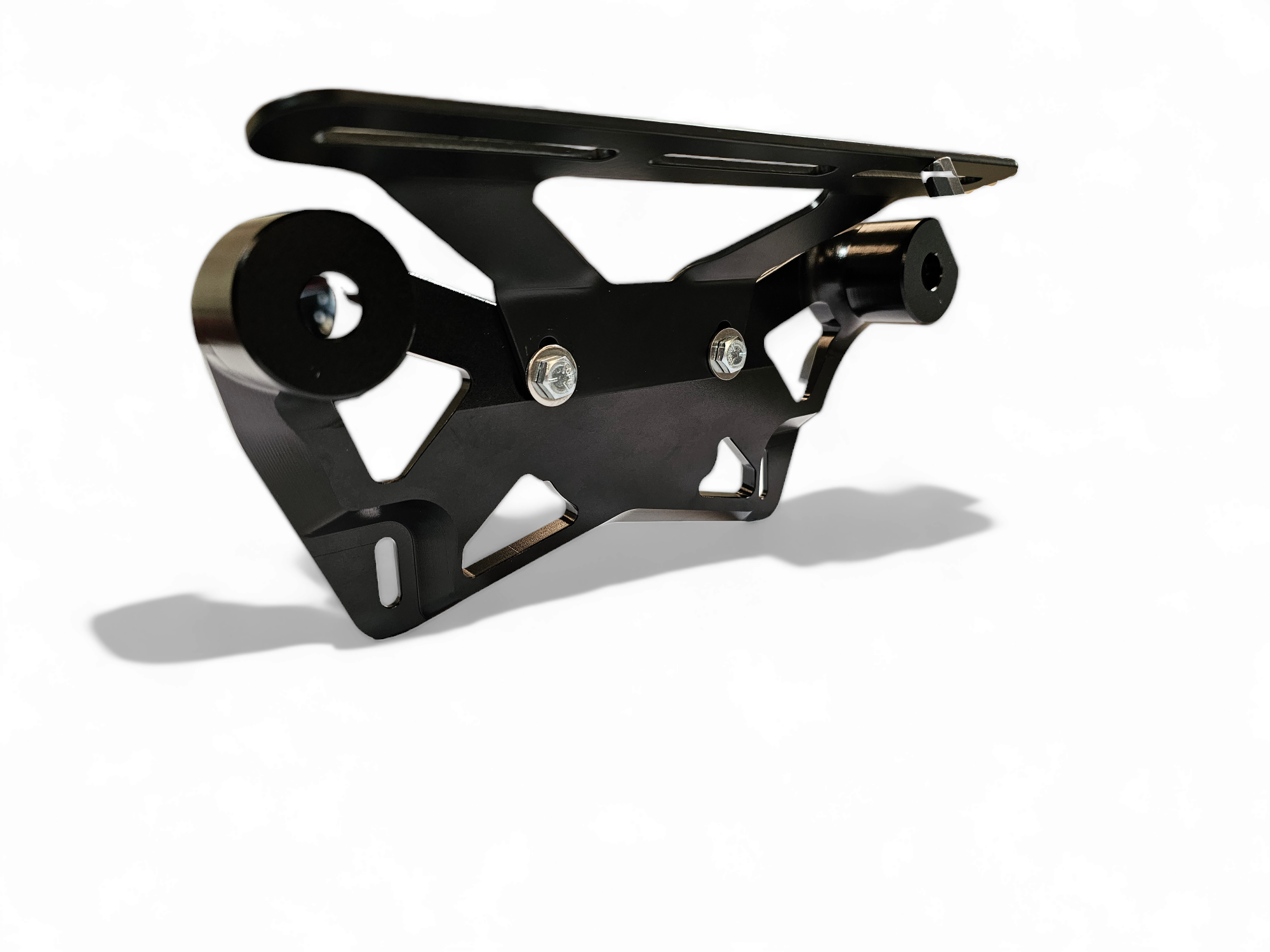 Photo of EOD 2017 to Current Can Am X3 Maverick Upper Shock Mount Brace with adjustable light mount bracket with Black finish by Elektric Offroad - Premium Shocks, Springs, & Accessories for UTVs / Side by Sides