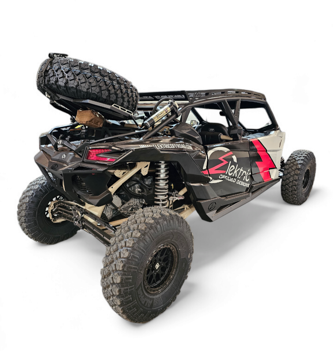 Can Am X3 Maverick Volt Series Baja Spare Tire Rack - Secure Mount + Easy Access (2017-2024)