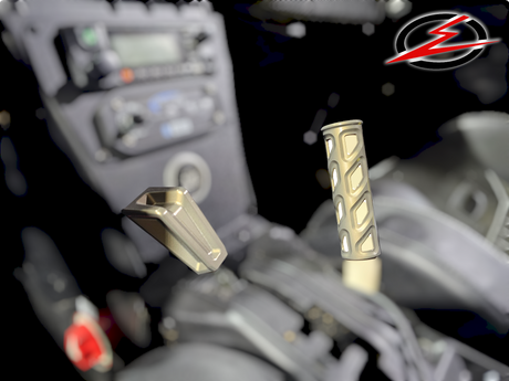 Photo of 2017 to Current Can-Am X3 Maverick EOD Shift Knob Anodized Gun Metal Finish by Elektric Offroad - Premium Shifters & Shift Knobs for UTVs / Side by Sides