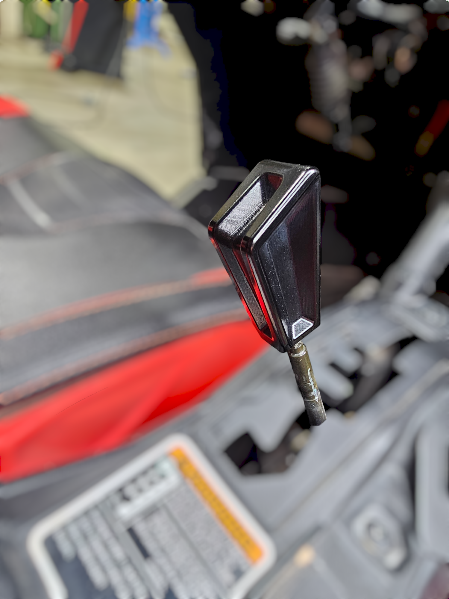 Photo of 2017 to Current Can-Am X3 Maverick EOD Shift Knob Anodized Black Finish by Elektric Offroad - Premium 2017+ Can Am X3 Maverick EOD Radius Rod Plate with Tow Hook Black for UTVs / Side by Sides