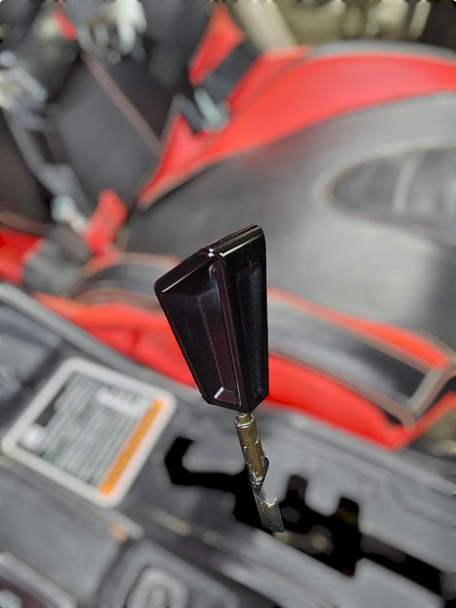 Photo of 2017 to Current Can-Am X3 Maverick EOD Shift Knob Anodized Black Finish by Elektric Offroad - Premium 2017+ Can Am X3 Maverick EOD Radius Rod Plate with Tow Hook Black for UTVs / Side by Sides