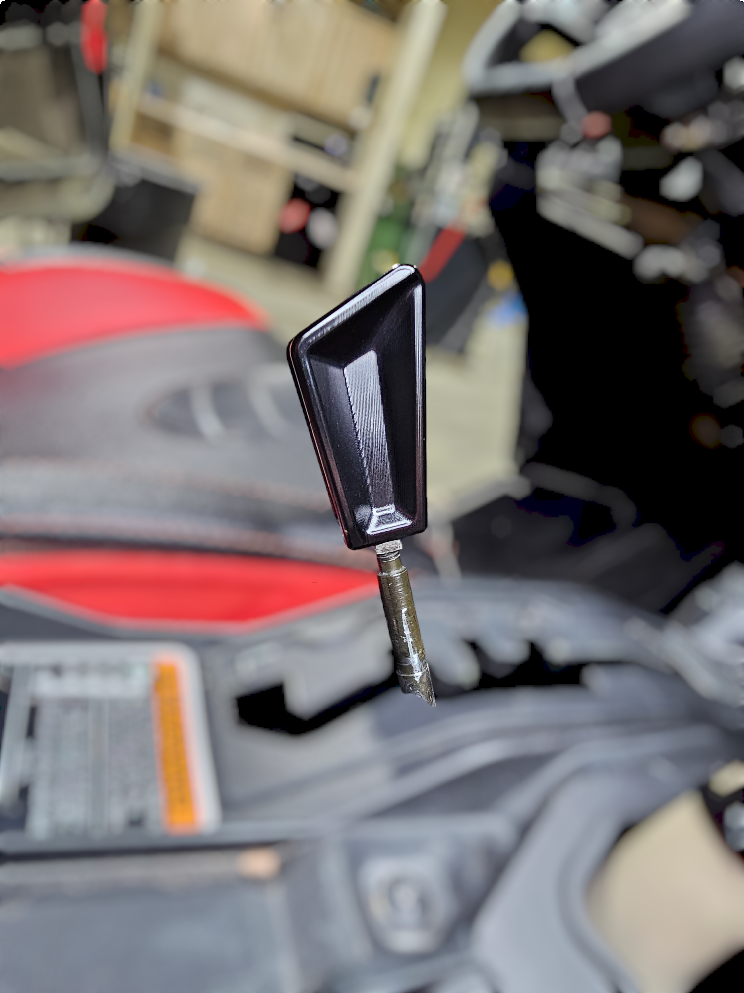 Photo of 2017 to Current Can-Am X3 Maverick EOD Shift Knob Anodized Black Finish by Elektric Offroad - Premium 2017+ Can Am X3 Maverick EOD Radius Rod Plate with Tow Hook Black for UTVs / Side by Sides