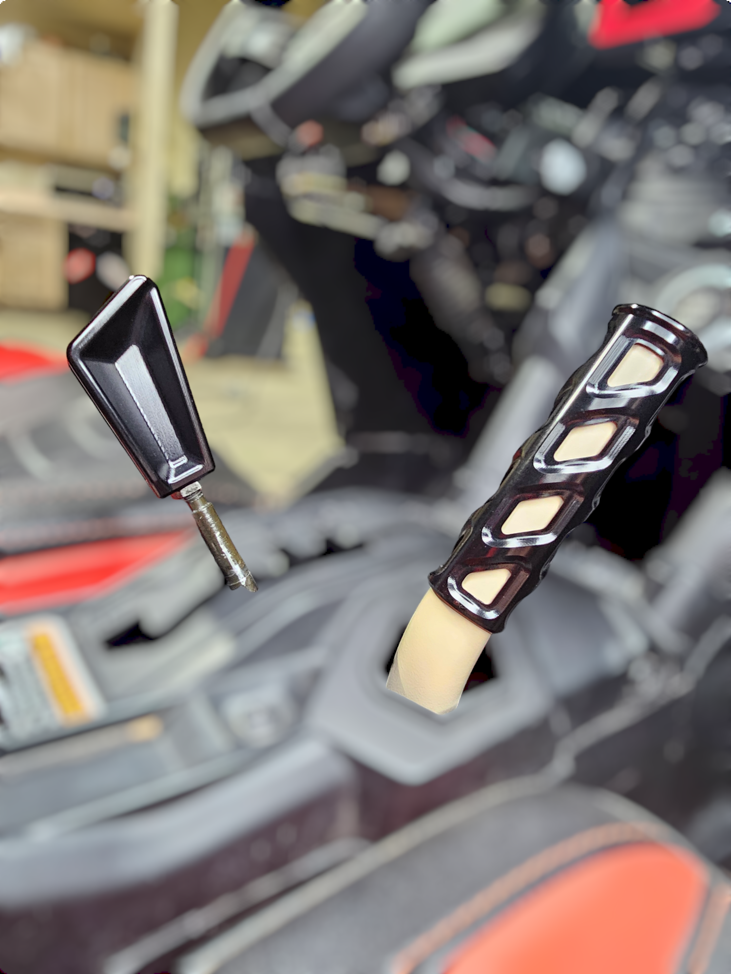 Photo of 2017 to Current Can-Am X3 Maverick EOD Grab Handle Anodized Black Finish by Elektric Offroad - Premium 2017+ Can Am X3 Maverick Volt Storage Box for UTVs / Side by Sides