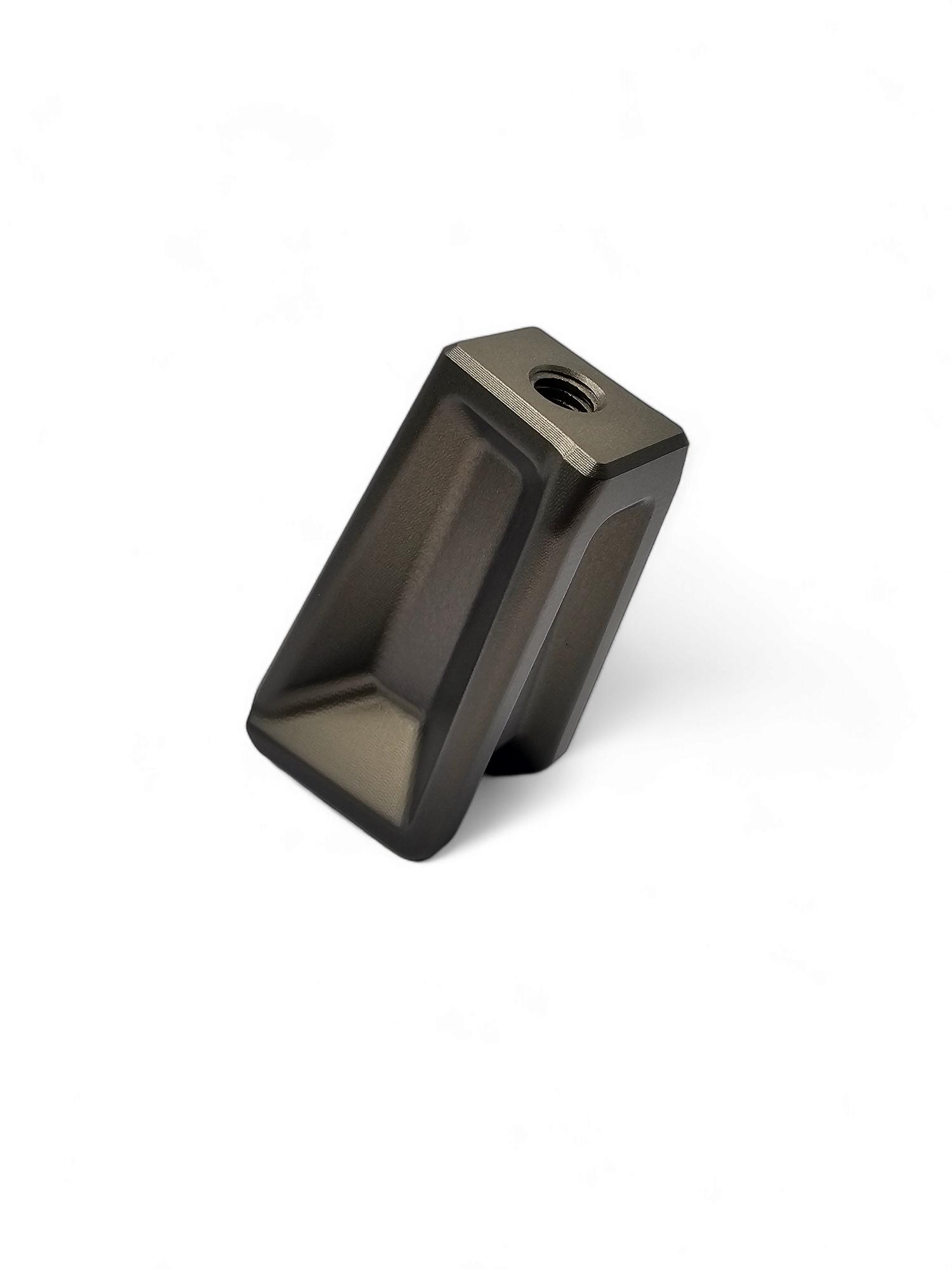 Photo of 2017 to Current Can-Am X3 Maverick EOD Shift Knob Anodized Gun Metal Finish by Elektric Offroad - Premium 2017+ Can Am X3 Maverick EOD Radius Rod Plate with Tow Hook Black for UTVs / Side by Sides